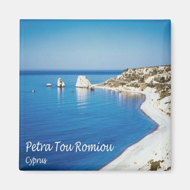 zCY008 PETRA TOU ROMIOU Cyprus, Fridge Magnet (Front)