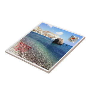 zCY009 PETRA TOU ROMIOU Cyprus, Ceramic Tile