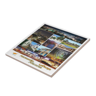 zCY018 NICOSIA Collage Mosaic, Cyprus, Ceramic Tile