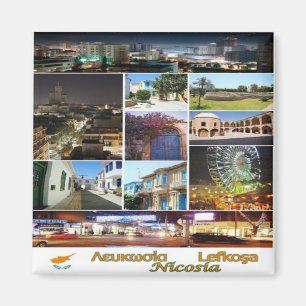 zCY018 NICOSIA Collage Mosaic, Cyprus, Fridge Magnet