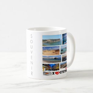 zCY029 I LOVE mosaic of CYPRUS, Coffee Mug