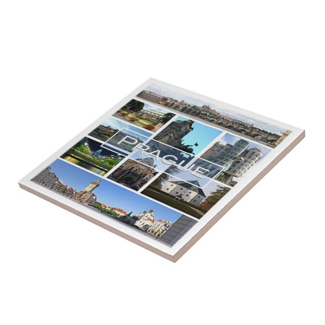 zCZ004 PRAGUE Czech Republic, Ceramic Tile (Side)