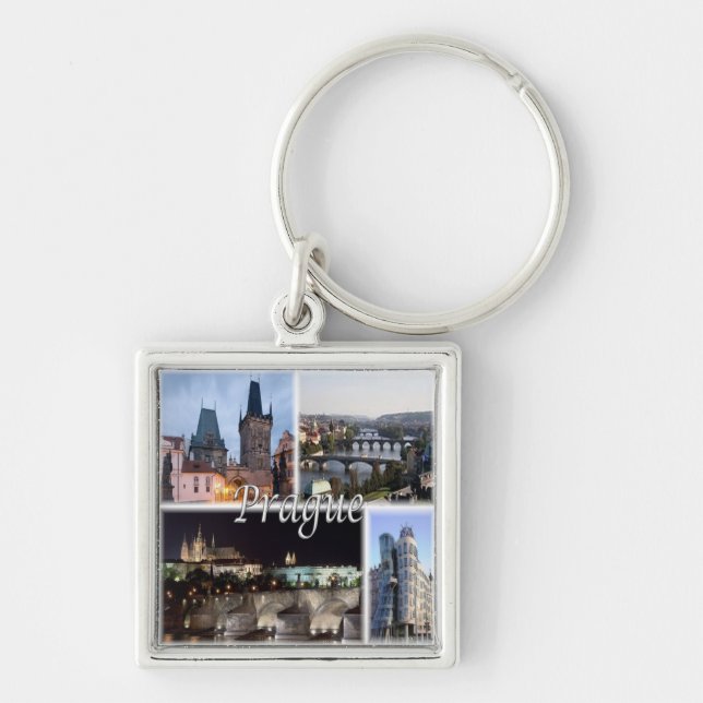 zCZ005 PRAGUE Czech Republic, Key Ring (Front)