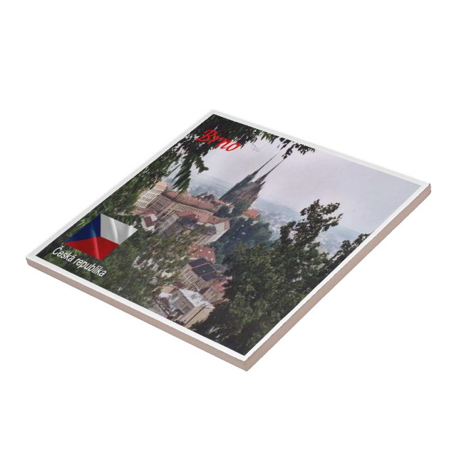 zCZ007 BRNO Czech Republic, Ceramic Tile (Side)