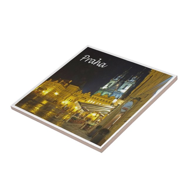 zCZ010 PRAGUE Czech Republic, Ceramic Tile (Side)