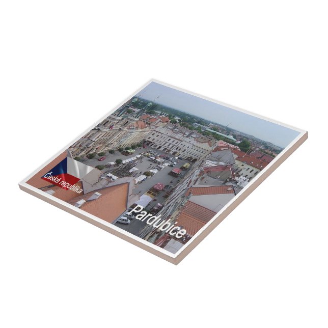 zCZ011 PARDUBICE Czech Republic, Ceramic Tile (Side)
