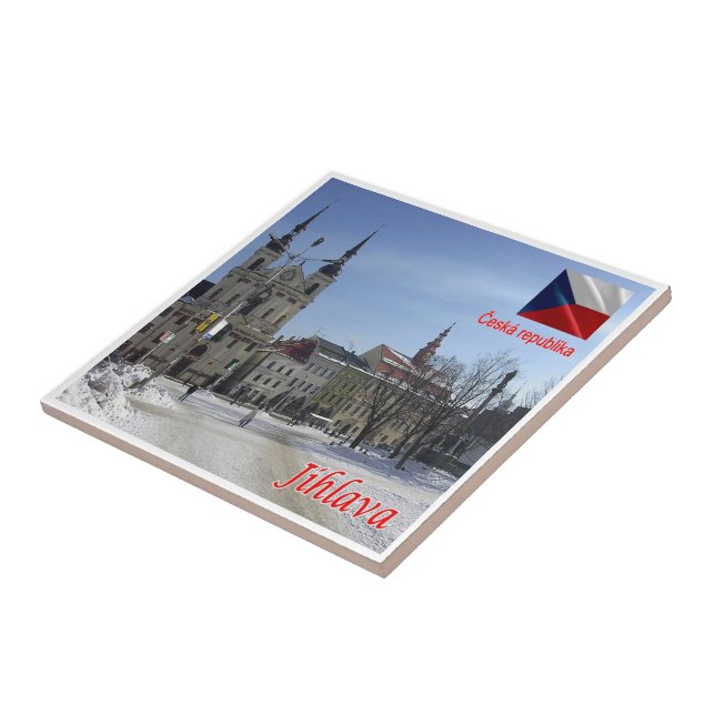 zCZ015 JIHLAVA Czech Republic, Ceramic Tile (Side)