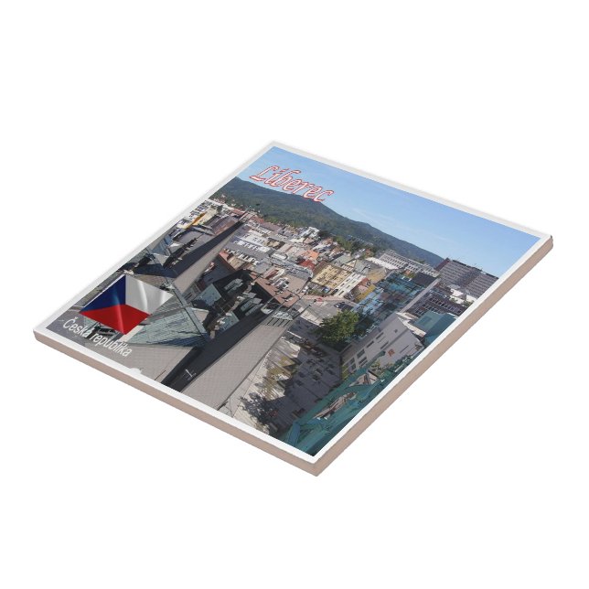 zCZ018 LIBEREC Czech Republic, Ceramic Tile (Side)