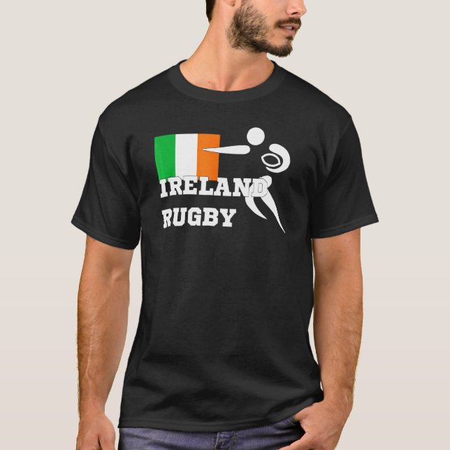 Zdals Ireland Rugby For Men And Women T-Shirt (Front)
