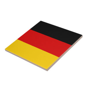 zDE001 GERMAN FLAG, Germany, Ceramic Tile