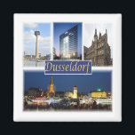zDE008 DUSSELDORF, Germany, Europe, Fridge Magnet<br><div class="desc">Here you will find the souvenir of your vacation. This category contains fridge magnets of many locations in Germany. (zDE008 DUSSELDORF, Germany, Europe, Fridge magnet). Amaze friends and relatives with the unique souvenirs from your great trip. Try us. #LeoPepeDesign - stadttor staatskanzlei rathaus, rheinturm st.lambertus schlossturm, europe germany, leopepedesign, travel...</div>