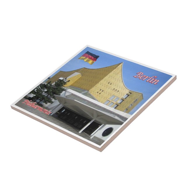 zDE010 BERLIN Philharmonie Germany, Ceramic Tile (Side)