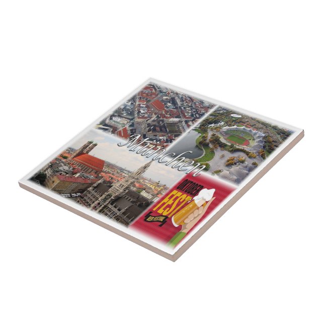 zDE015 MUNICH MÜNCHEN Germany, Ceramic Tile (Side)