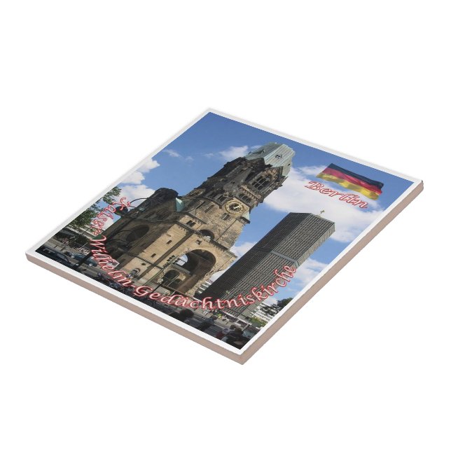 zDE038 BERLIN Kaiser Wilhelm Memorial Church, Ceramic Tile (Side)