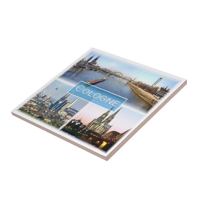 zDE043 COLOGNE KÖLN Germany, Ceramic Tile (Side)