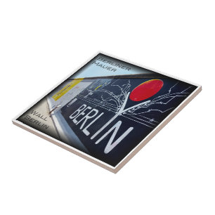 zDE050 BERLIN WALL Germany, Ceramic Tile