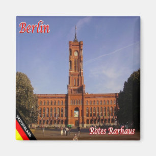 zDE059 BERLIN RED RARHAUS Germany, Fridge Magnet