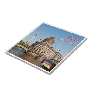 zDE061 BERLIN Museum Island Germany, Ceramic Tile