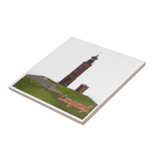 zDE063 LANGENESS LIGHTHOUSE Frisian islands  Ceramic Tile