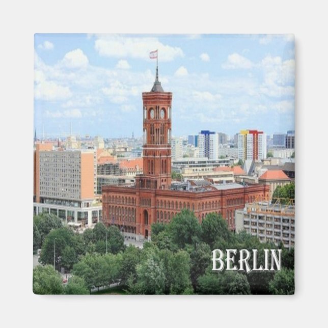 zDE072 BERLIN view Germany, Fridge Magnet (Front)