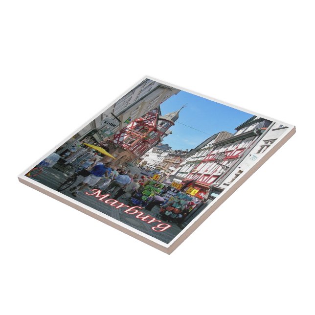 zDE101 MARBURG Wettergasse Germany, Ceramic Tile (Side)