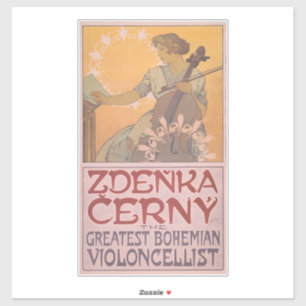 Zdenka Cerny poster by Alphonse Mucha 