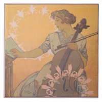 Zdenka Cerny poster by Alphonse Mucha