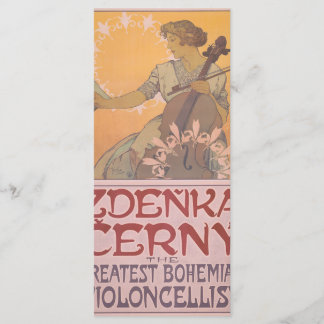 Zdenka Cerny poster by Alphonse Mucha Menu