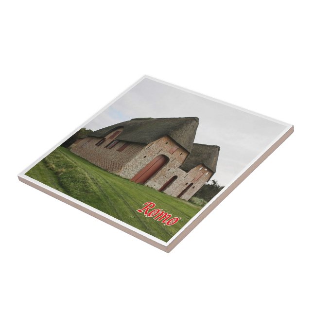 zDK009 ROMO KOMMANDØRG Frisian Islands, Ceramic Tile (Side)