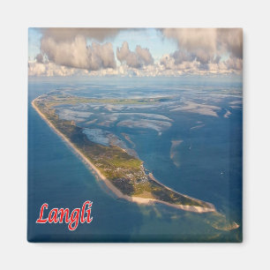 zDK012 LANGLI Frisian Islands Denmark - Fridge Magnet