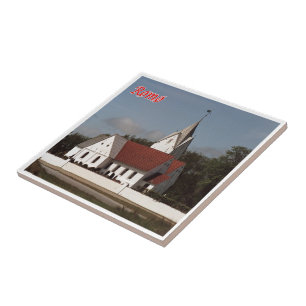 zDK015 ROMO SAINT CLEMEN KIRKE Frisian Islands, Ceramic Tile