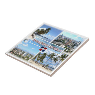 zDO003 DOMINICAN REPUBLIC, Mosaic, America, Ceramic Tile