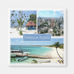 zDO005 DOMINICAN REPUBLIC, Mosaic, America Fridge Magnet