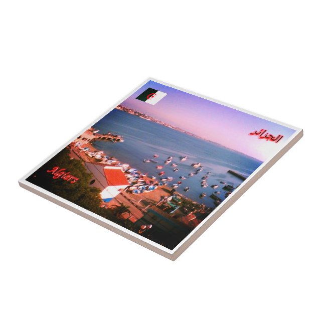 zDZ004 ALGERI, Algeria, Africa, Ceramic Tile (Side)