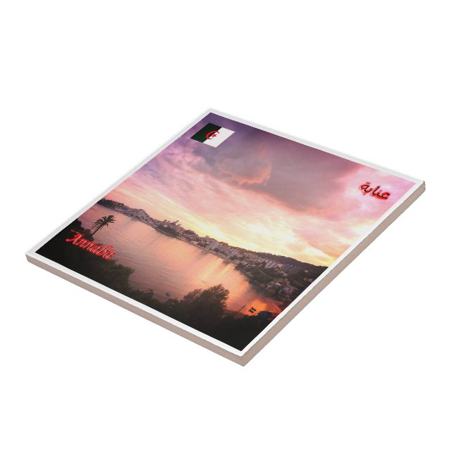 zDZ005 ANNABA, Algeria, Africa, Ceramic Tile (Side)