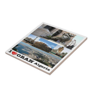 zDZ007 ORAN I Love, Mosaic Algeria, Africa, Fridge Ceramic Tile