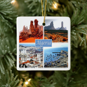 zDZ009 ALGERI mosaic, Algeria, Africa, Ceramic Ornament