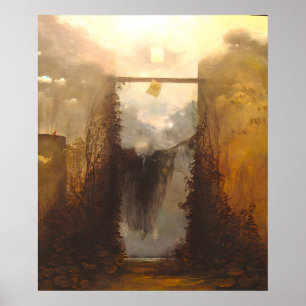 Zdzislaw Beksinski art painting Poster