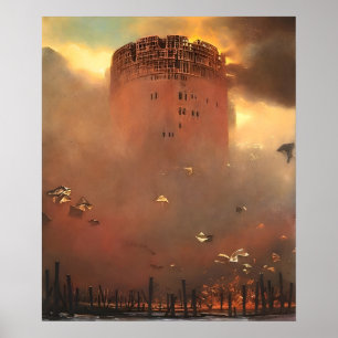 Zdzislaw Beksinski art work Poster