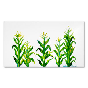 Zea mays Magnetic business card