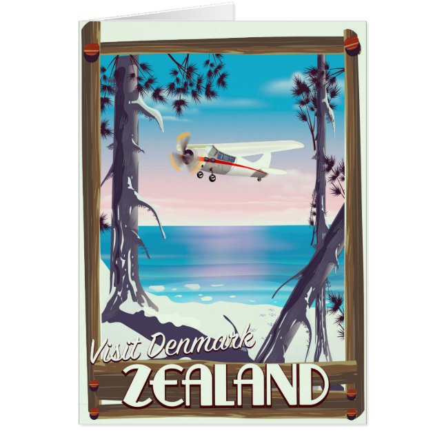 Zealand Denmark travel poster (Front)