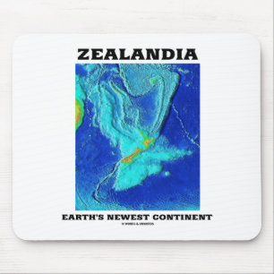 Zealandia Earth's Newest Continent Mouse Pad