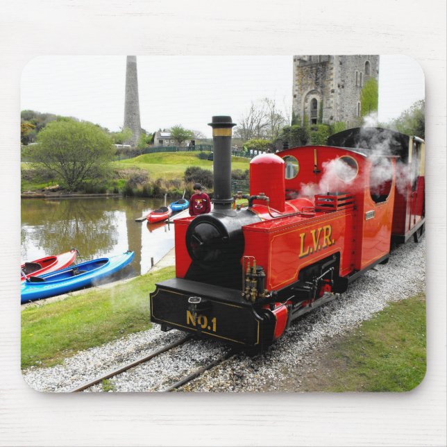 Zebedee steam engine at Lappa Valley Mouse Pad (Front)