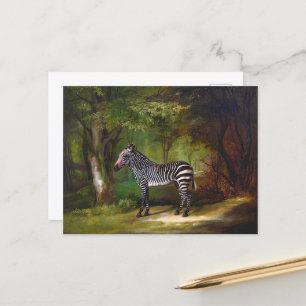 Zebra (1763) painting by George Stubbs  Postcard