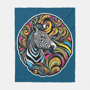 Zebra 1 fleece blanket