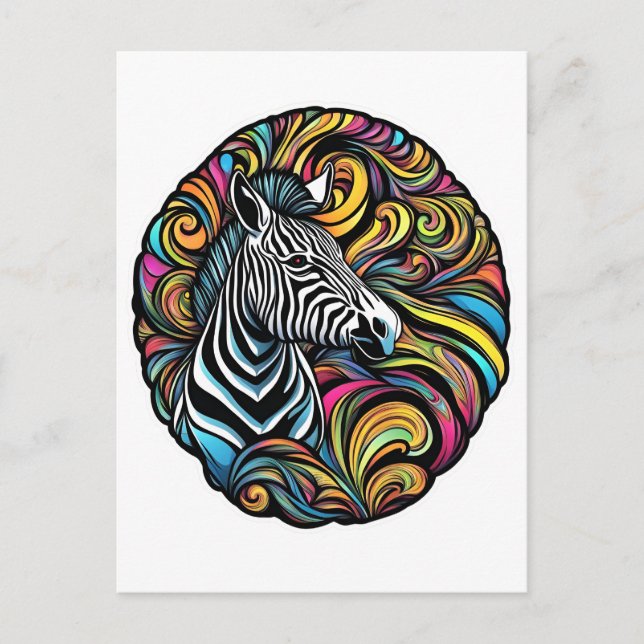 Zebra 1 postcard (Front)