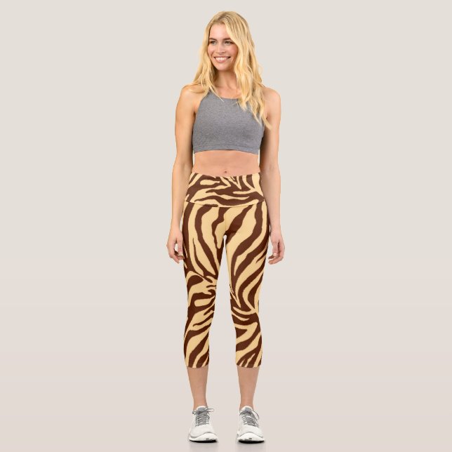 zebra 2 capri leggings (Front)