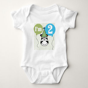 Zebra 2nd Birthday T-shirts and Gifts