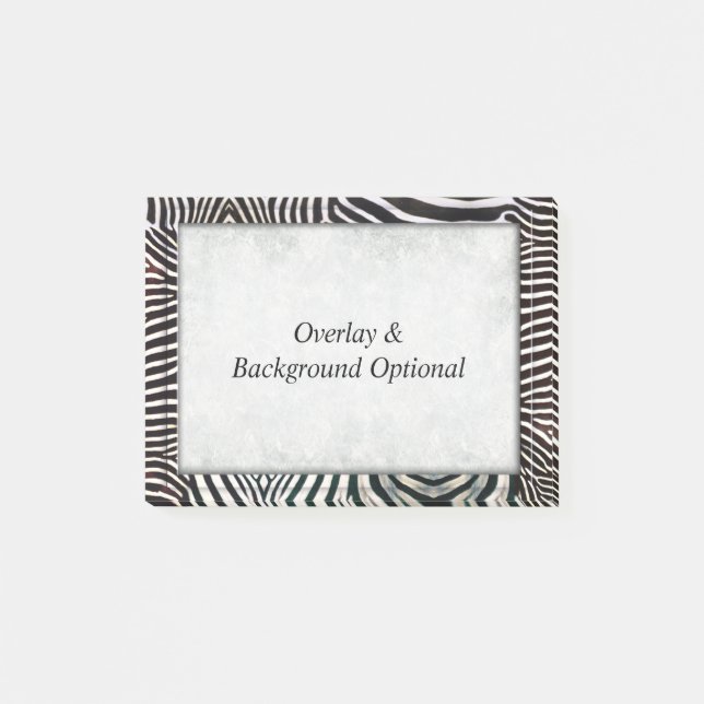 Zebra 3 post-it notes (Front)