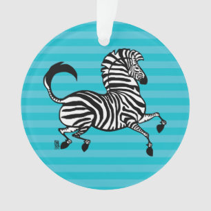 Zebra Acrylic Ornament 2